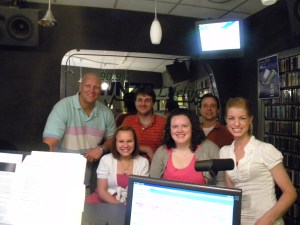 Annie cast and crew visit WNZR 004