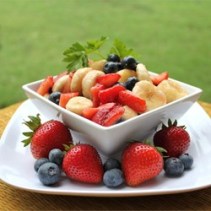 Red White and Blueberry Fruit Salad