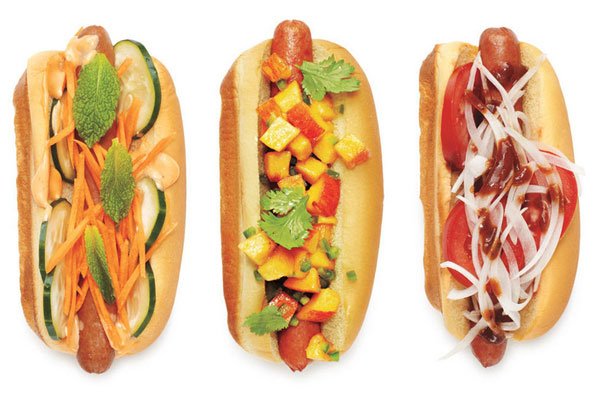creative hot dog toppings'