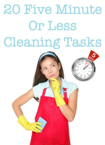 5 minutes cleaning