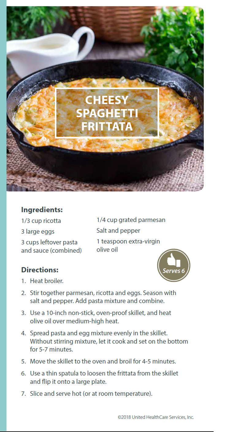 Cheesy Spaghetti Frittata