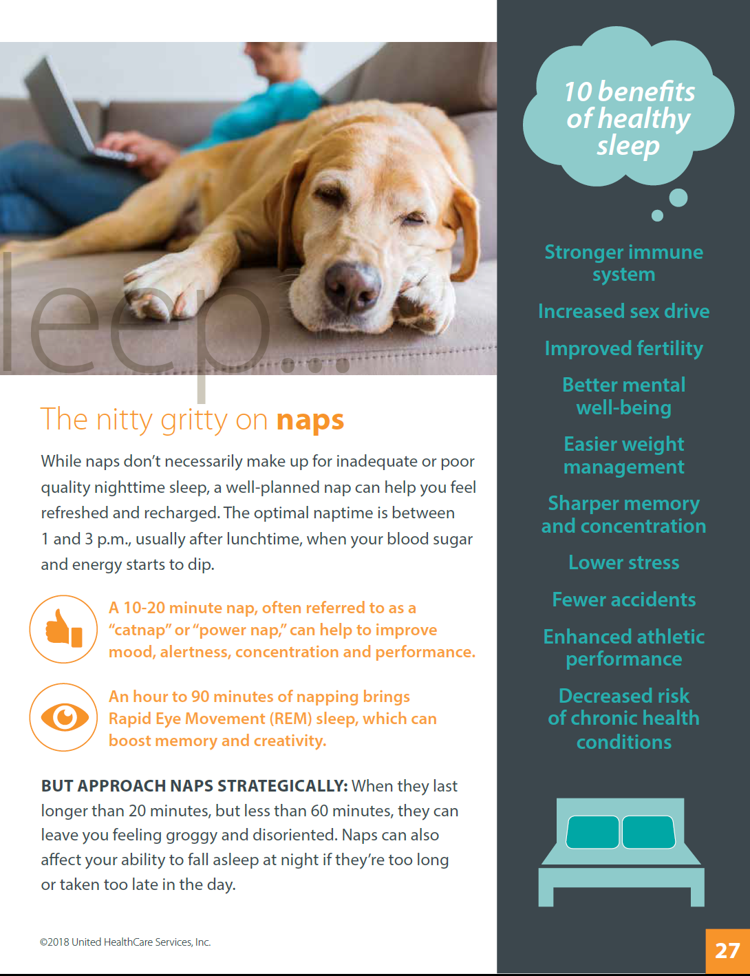 Naps and benefits of sleep