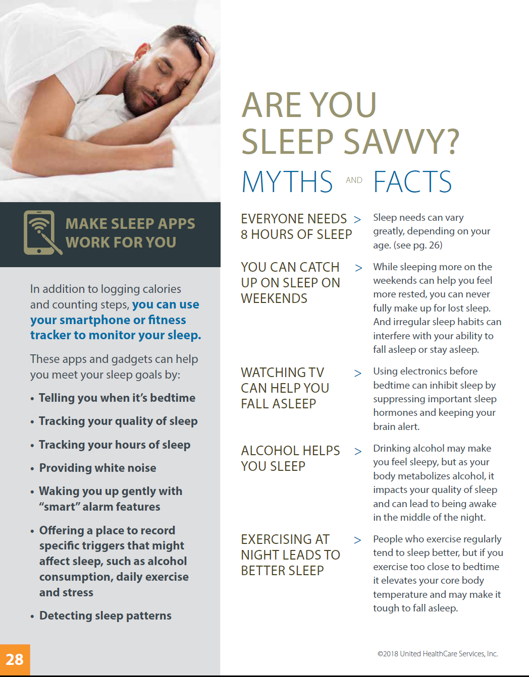 sleep myths and facts and apps