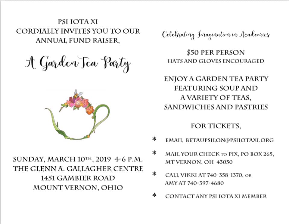 Psi Iota Xi Sorority hosts a Garden Tea Party