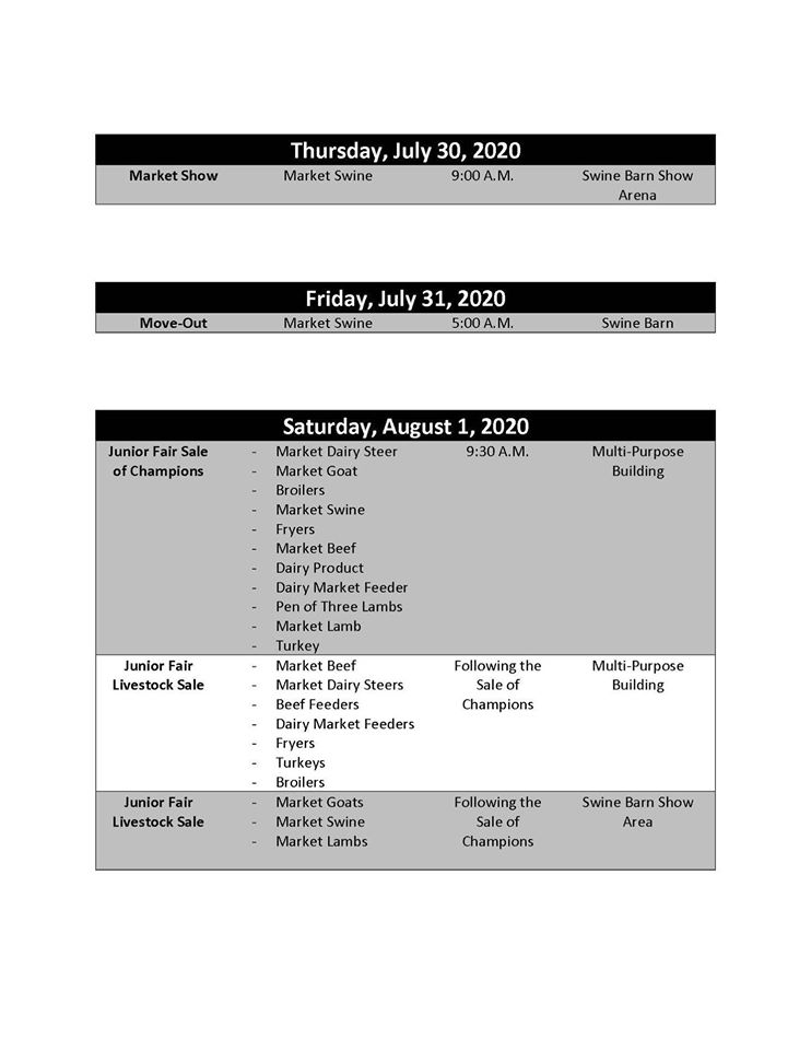 JR Fair schedule Page 3